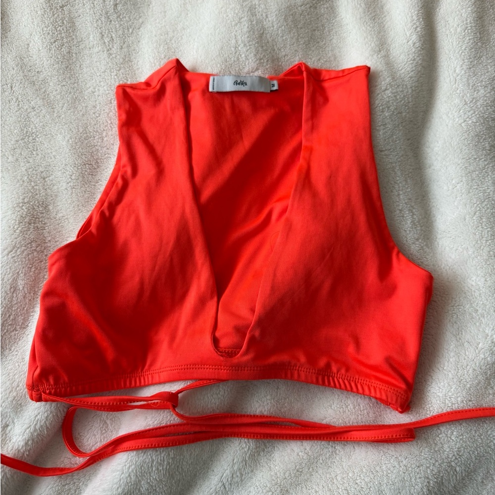 Adika Bold Red Crop Top